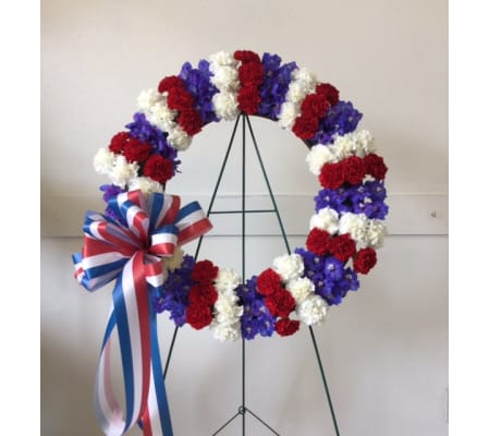 Patriotic Sympathy Wreath