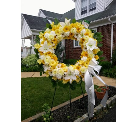 Golden Life Wreath