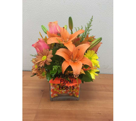 Candy Corn Floral Arrangement