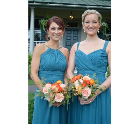 Coral Handtied Bouquet
