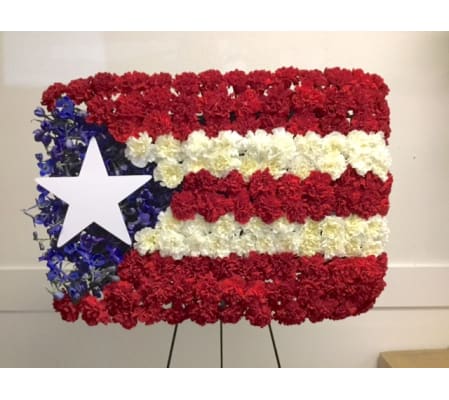 Sympathy Flag Arrangement