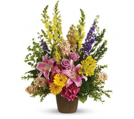 Celebrated Glory Basket Arrangement