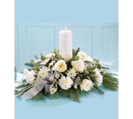 Winter Garden Candle Centerpiece
