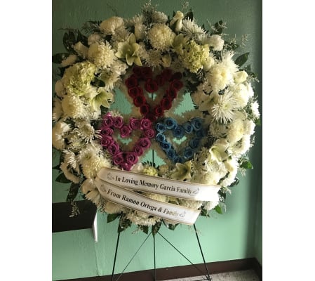 Trio Heart Wreath
