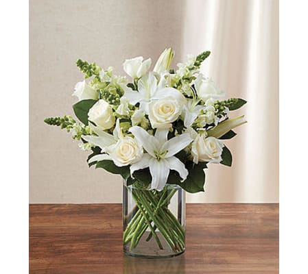 Classic All-White Arrangement