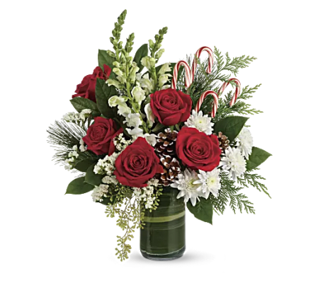Festive pines bouquet