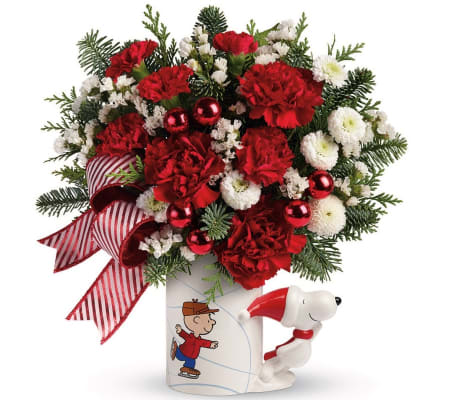 Peanuts Christmas Mug- Teleflora
