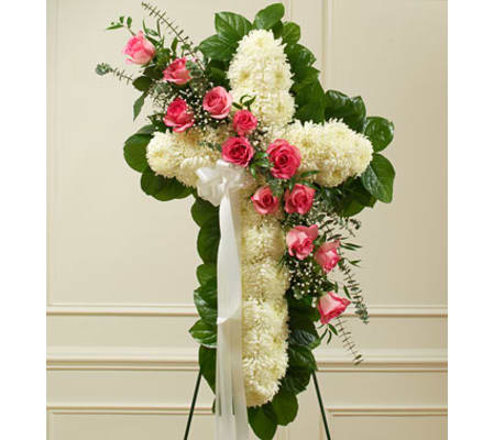 Pink and White Cross