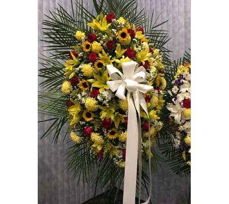 Spray of Yellow with a touch of Red