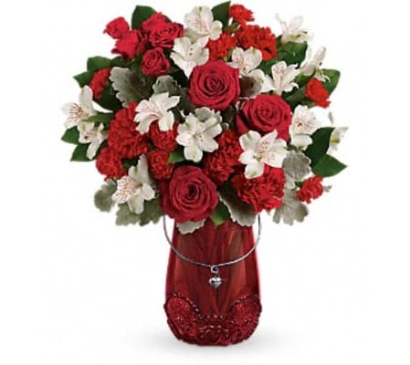 Teleflora - Red Haute bouquet