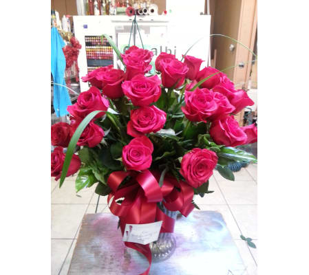 Two Dozen Pink Roses