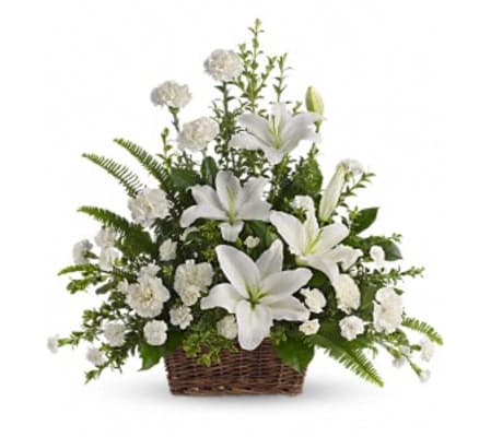 Peaceful White Lilies by TF