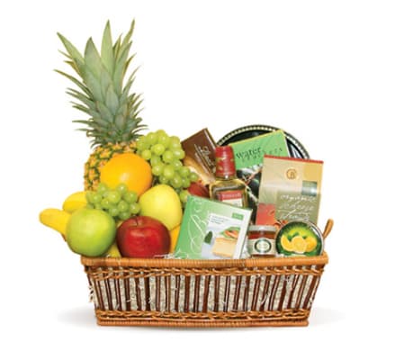 Custom Fruit and Treat basket