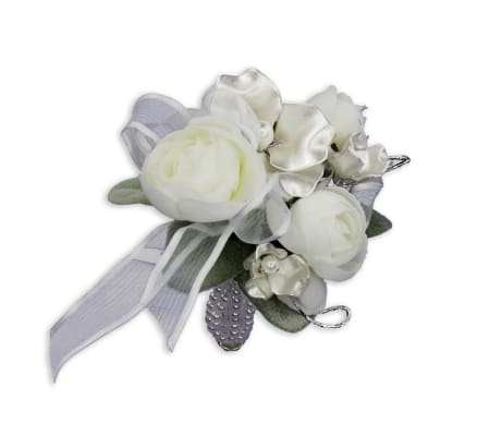 Satin Pearl Wrist Corsage