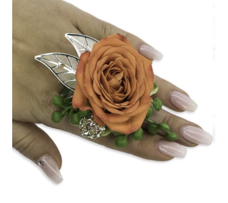 Tangerine Floral Ring