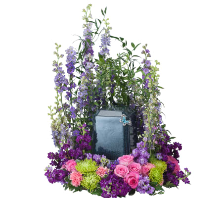 Forever Cherished Blue Urn Surround