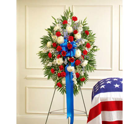 Red, White, and Blue Standing Spray