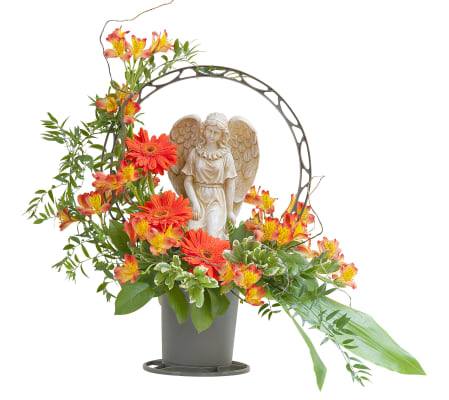 Heaven's Sunset Angel Basket