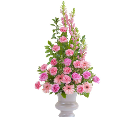 Peaceful Pink Large Urn