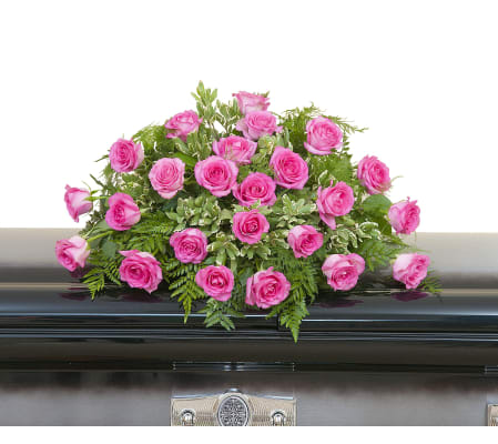 Pink Rose Casket Spray