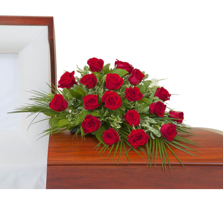 Simply Roses Casket Spray