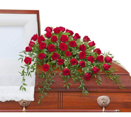 Simply Roses Deluxe Casket Spray