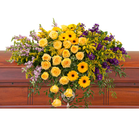 Vivid Memories Casket Spray