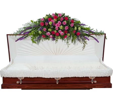 Forever Cherished Full Casket Spray