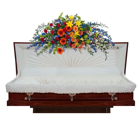 Treasured Celebration Full Casket Spray