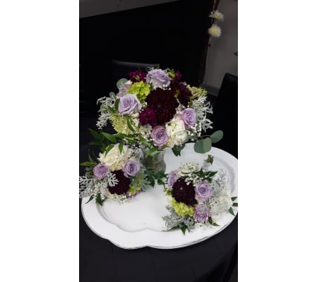 Purple beauty bridal