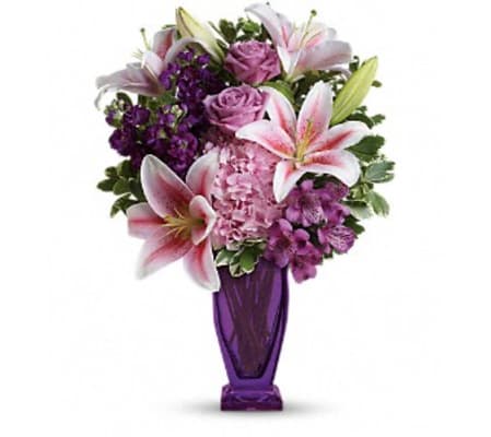 Teleflora's Blushing Violet Bouquet