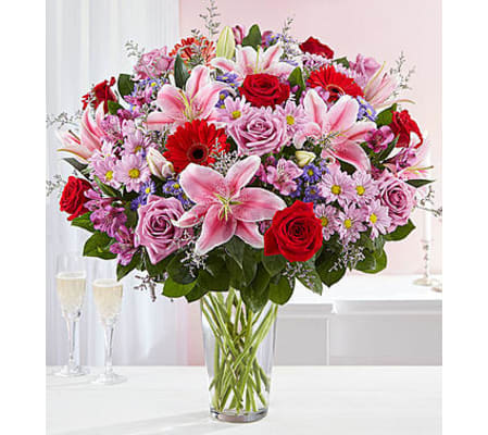 The Adoring Love Bouquet In Vase
