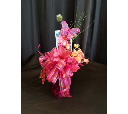 Garden Basket Pink Lanten