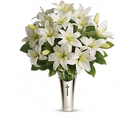 Sacred Cross Sympathy Bouquet