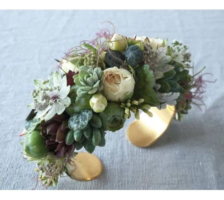Succulents on cuff