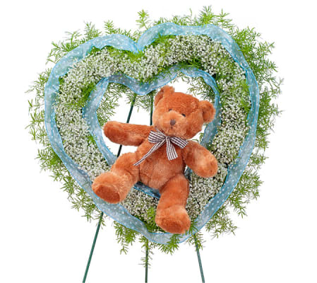 Tiny Angels Wreath in Blue DW