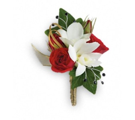 Star Studded Bold Boutonniere