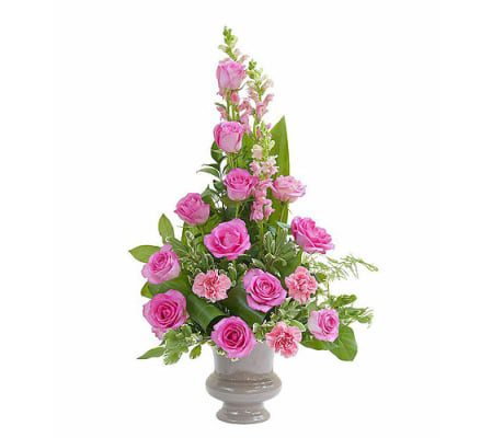 Teleflora - Peaceful Pink Small Urn