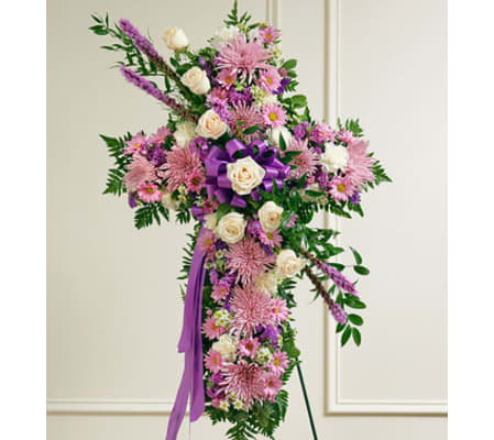 Lavender & White Cross Tribute