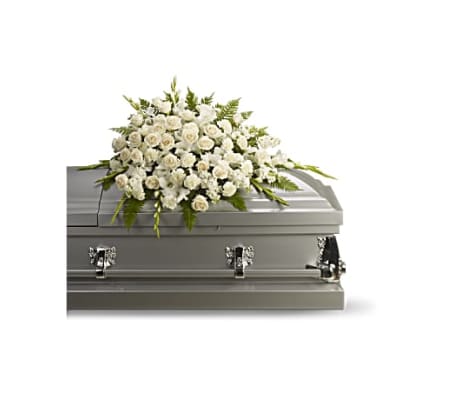 Silken Serenity Casket Spray by Teleflora