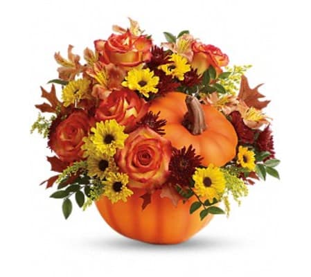 Warm Fall Wishes Bouquet by Teleflora Flowers