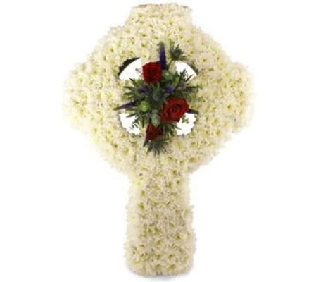 White Celtic Cross