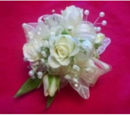 White Wrist Corsage