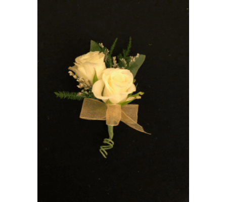 Double Spray Rose Bout W/Ribbon Loop