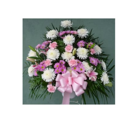 STANDING BASKET- PINK, WHITE, LAVENDER
