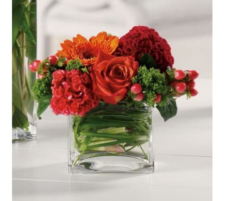FALL MIX IN LOW VASE