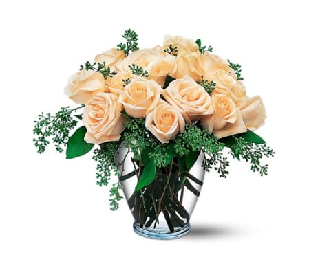 Beautiful Dozen White Roses