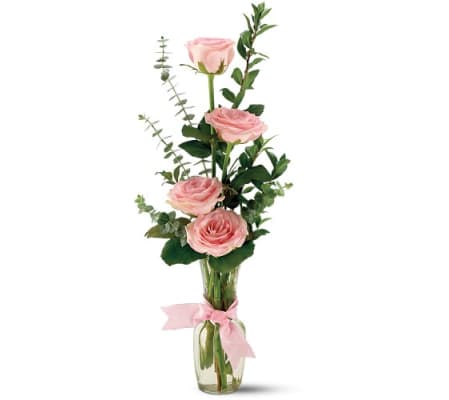 Teleflora's Rose Quartet Vase