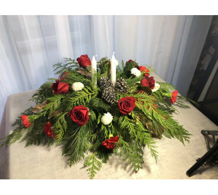 Dining Center Piece with Candles