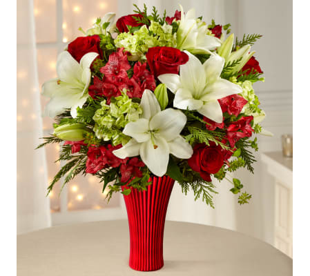 holiday rose bouquet